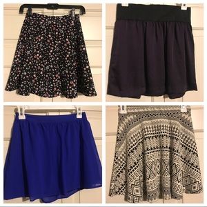 ✨4 Skirt Package Deal!! (All Different Styles)